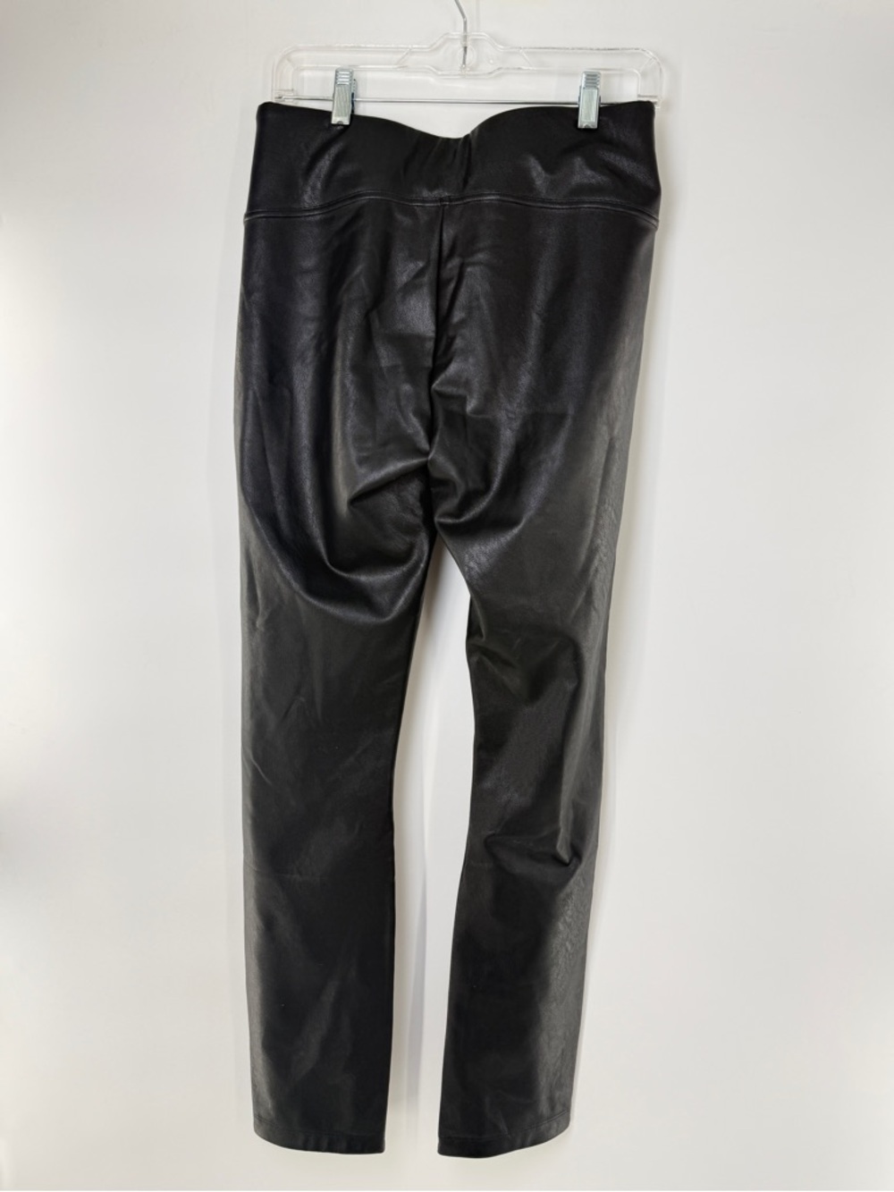 SPANX Women’s Split Leg-Hem Faux Leather Straight Leg Pants Black Size Large - Picture 5 of 14